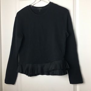J.Crew Ruffle Hem Sweatshirt
